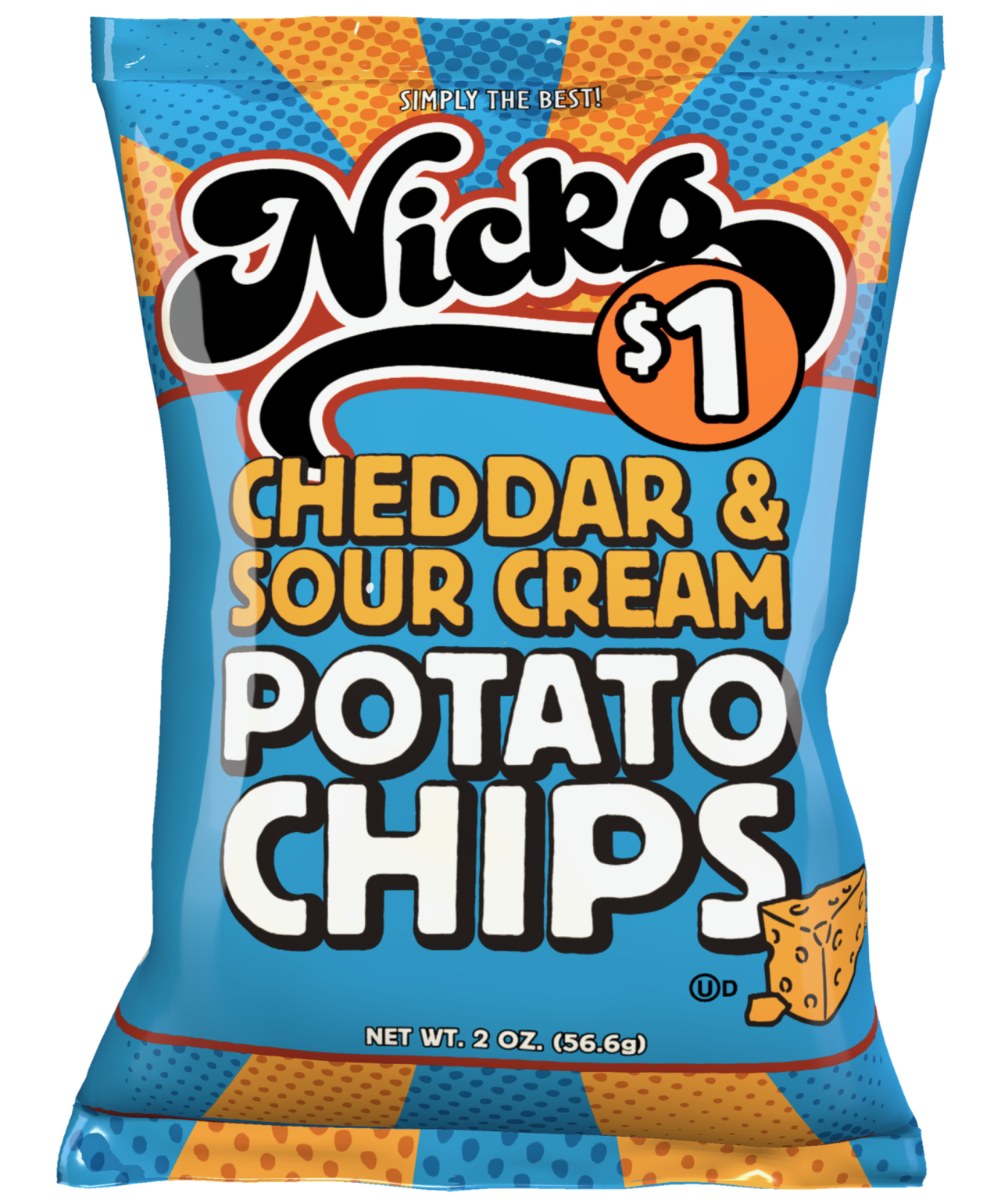 Cheddar & Sour Cream Chips Nick's Chips