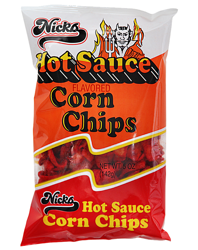 Hot Sauce Corn Chips - Nick's Chips.